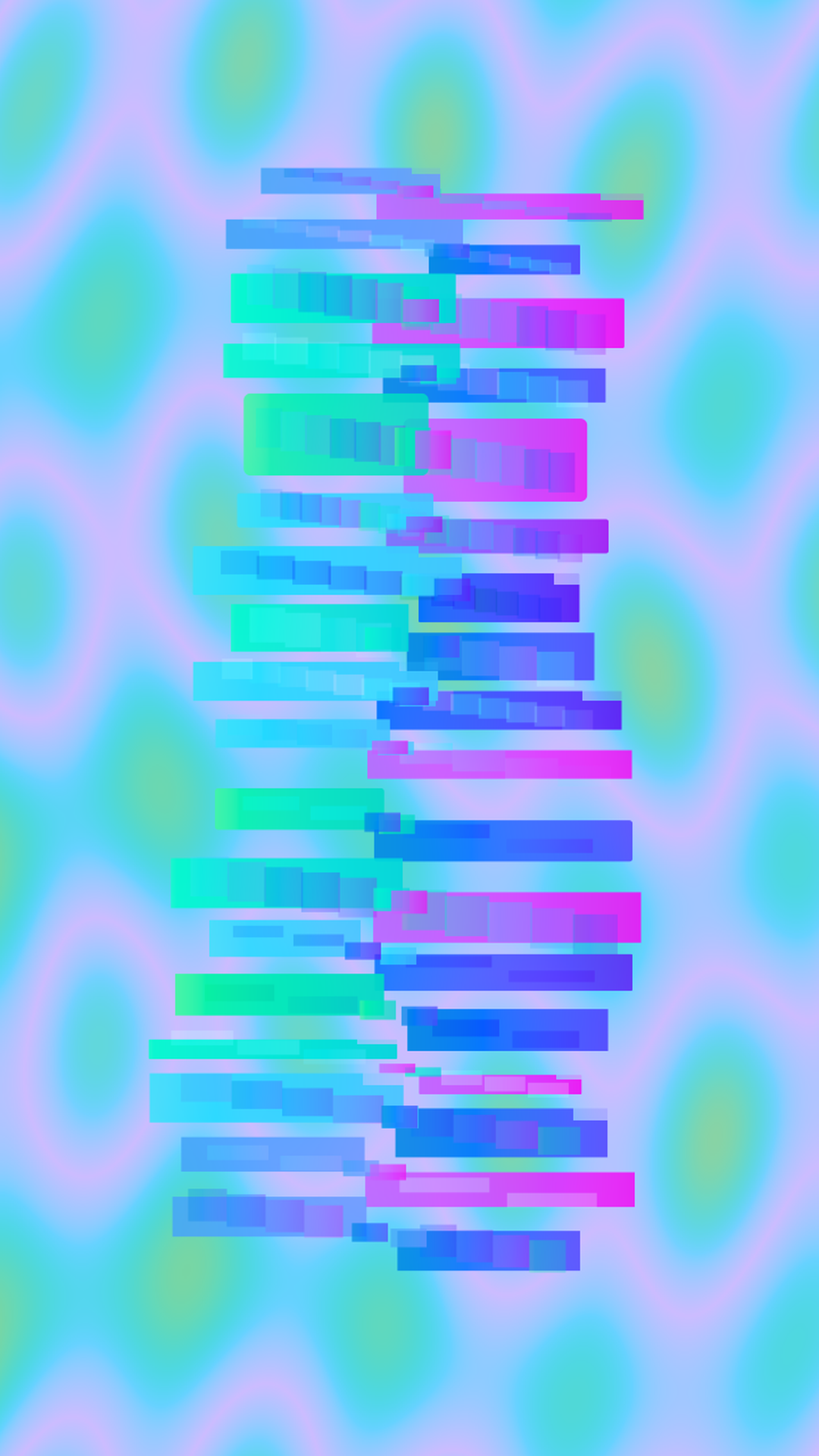Connection, Node 12: two fields of colour blocks on a patterned ground